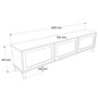 Hanah Home Dune - DN2-SJ Soporte para TV Roble